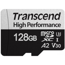 Карта памяти Transcend 128GB microSDXC C10 UHS-I U3 A2 R160/W125MB/s + SD